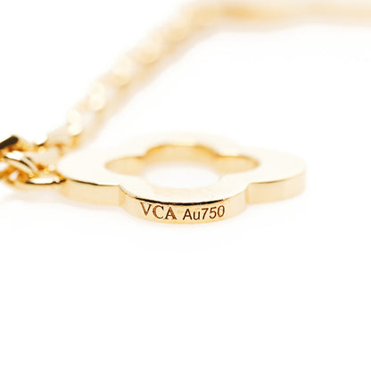 Van Cleef & Arpels 18K Yellow Gold 3 Motifs Byzantine Alhambra Bracelet 4 of 5