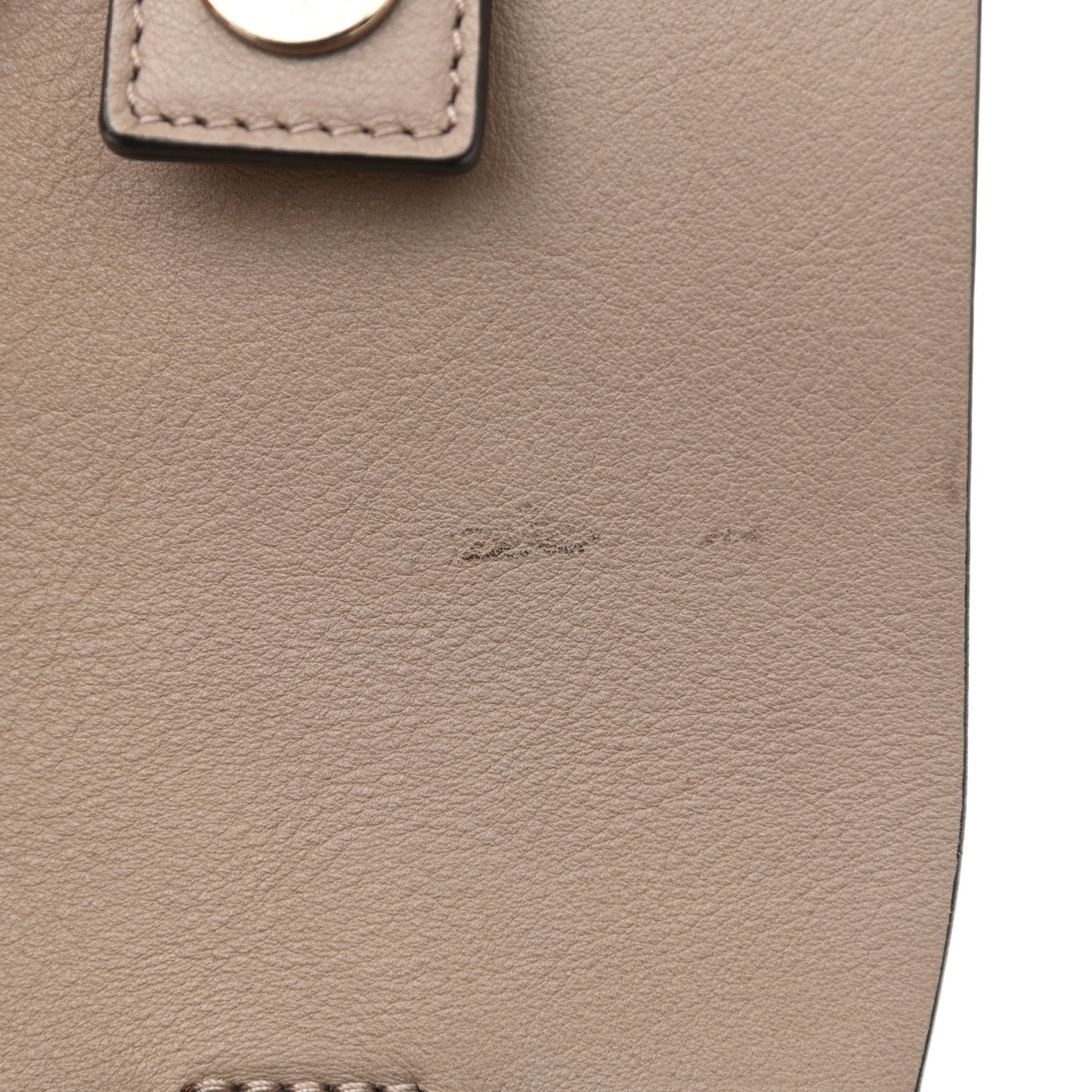 Suede Calfskin Mini Faye Backpack Motty Grey