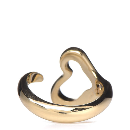 Tiffany 18K Yellow Gold Elsa Peretti Open Heart Ring 49 4.75 4 of 5