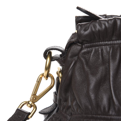 Prada Nappa Gaufre Shopping Satchel Brown 13 of 14