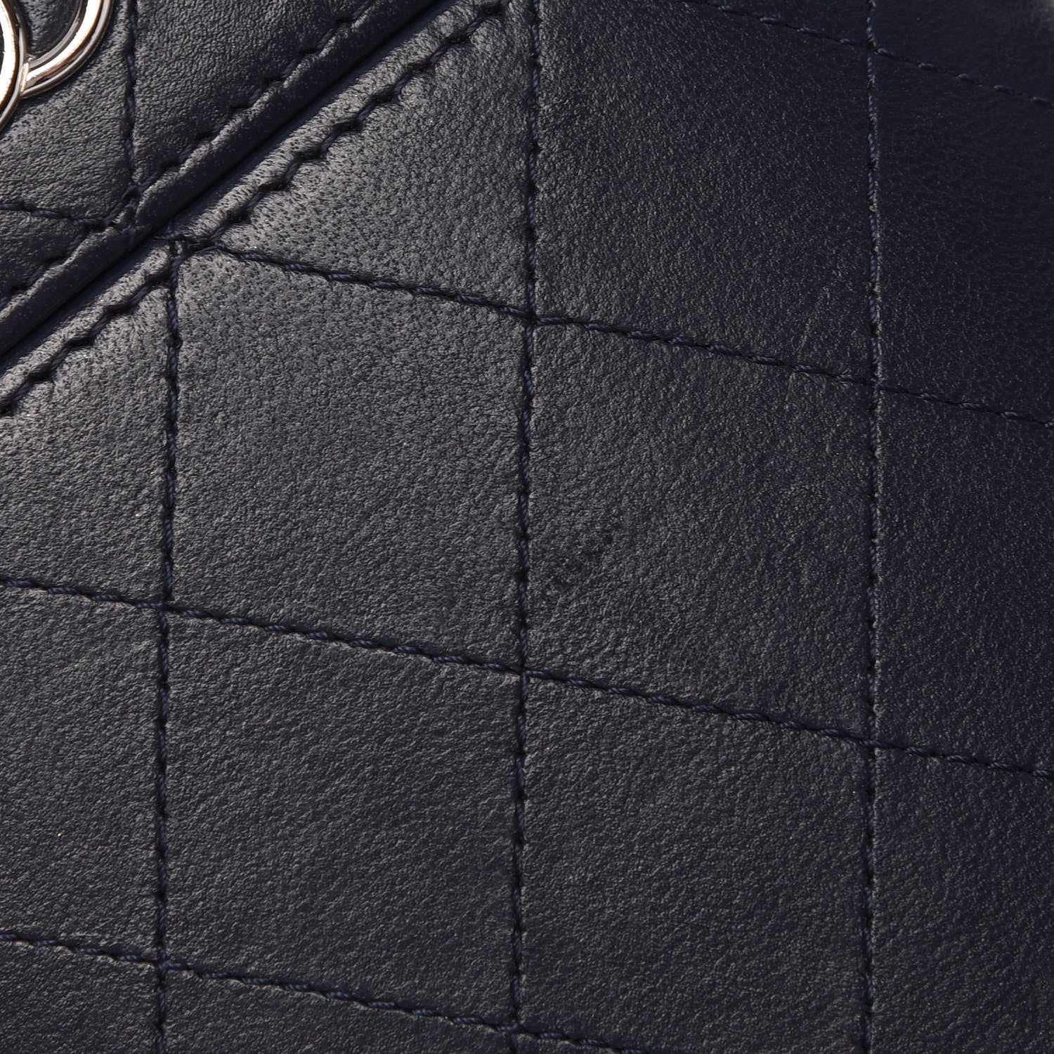 Chanel Lambskin Quilted Chain Around Phone Holder Navy 10 of 13