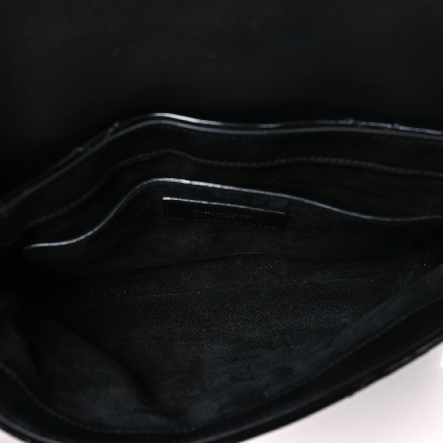 Patent Quilted Le 57 Diamond Shoulder Bag Black
