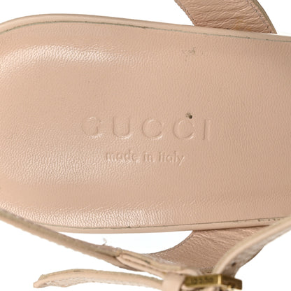 Gucci Lifford Calfskin GG Marmont Ankle Wrap 105mm Sandals 38.5 Skin Rose 6 of 8