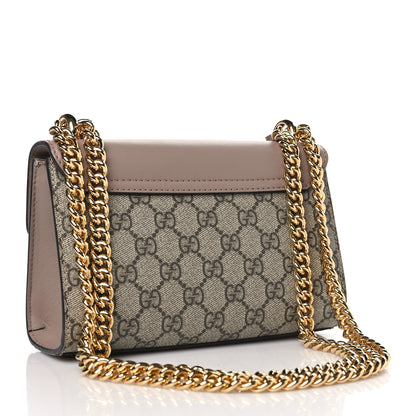 Gucci GG Supreme Monogram Studded Small Padlock Shoulder Bag Porcelain Rose 3 of 10
