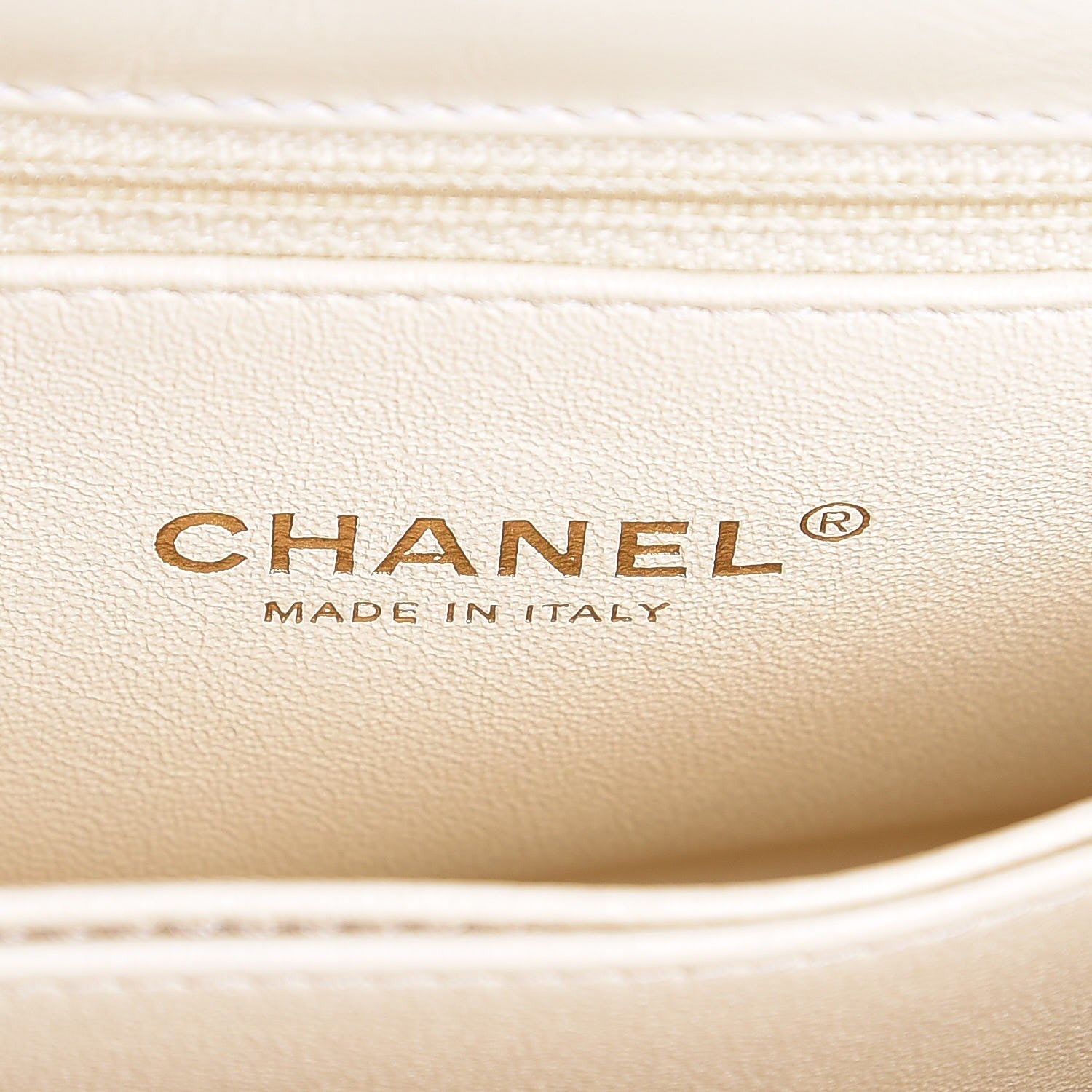 Chanel Calfskin Lizard Chevron Quilted Mini Coco Handle Flap White 6 of 10