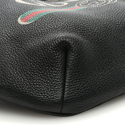 Gucci Grained Calfskin Logo Belt Bag Black 7 of 8