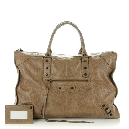 Balenciaga Agneau Classic Hardware Weekender Gris Poivre 1 of 9