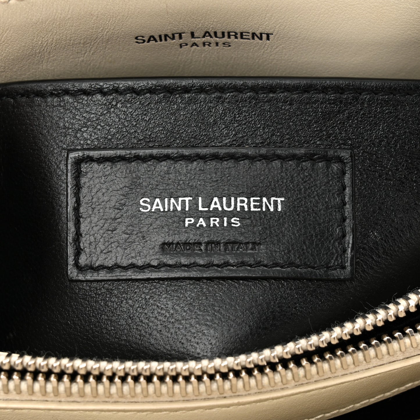 Calfskin Y Quilted Monogram Small Loulou Chain Satchel Blanc Vintage