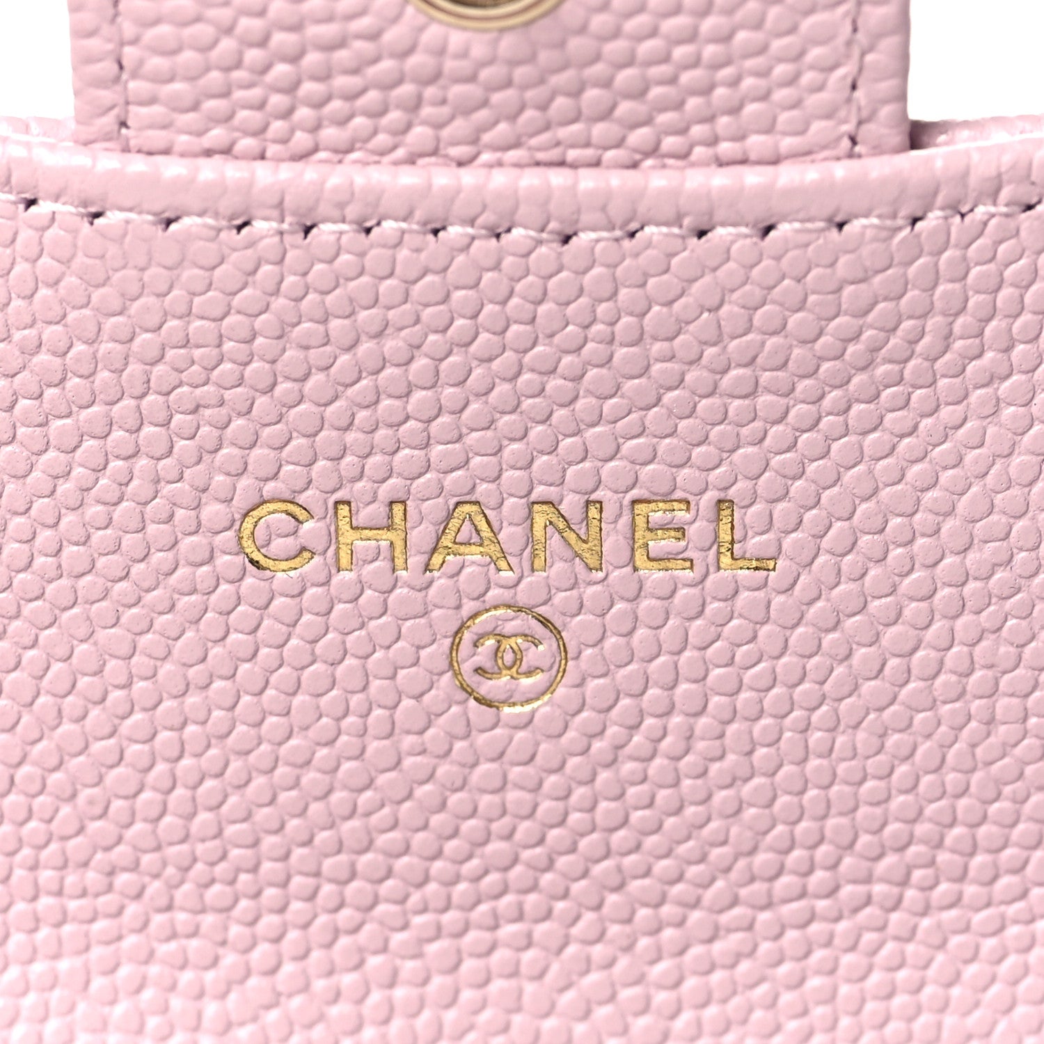 Chanel Caviar Quilted Flap Card Holder Wallet Light Pink 6 of 9