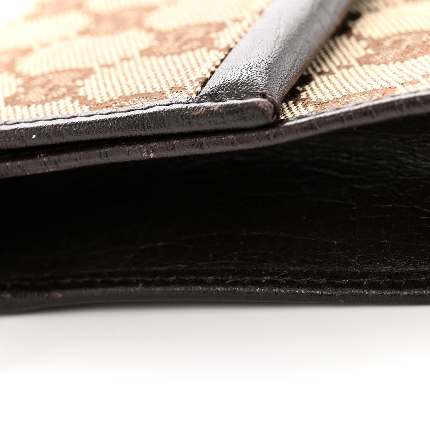 Monogram Bamboo Bar Clutch Dark Brown