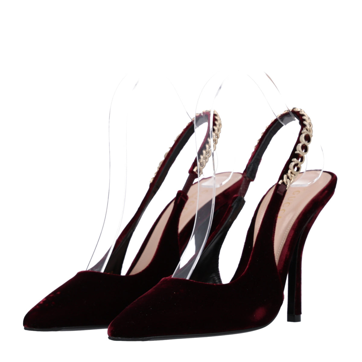Velvet Crystal Nappa Charlotte Slingback Pumps 36.5 New Vineyard