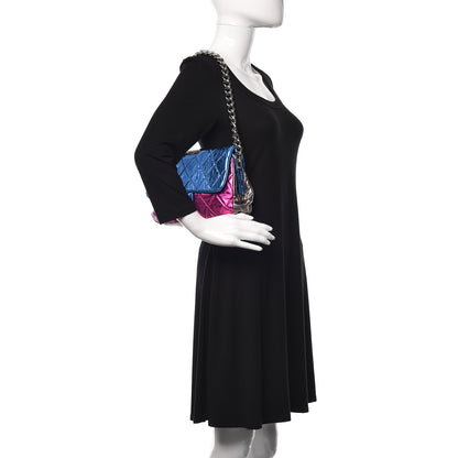 Chanel Metallic Calfskin Quilted Modern Chain Flap Frame Bag Multicolor 2 of 9