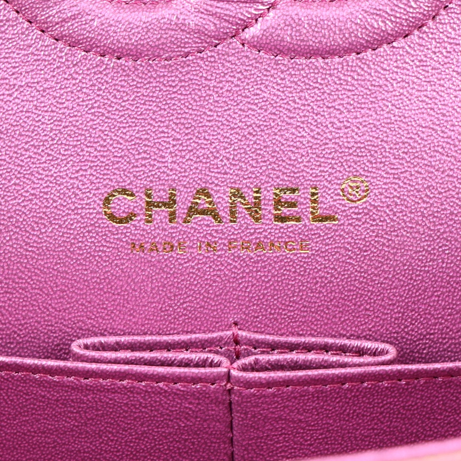 Chanel Iridescent Lambskin Quilted Medium Double Flap Purple 5 of 9