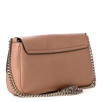 Gucci Pebbled Calfskin Medium Soho Flap Crossbody Camelia 3 of 5