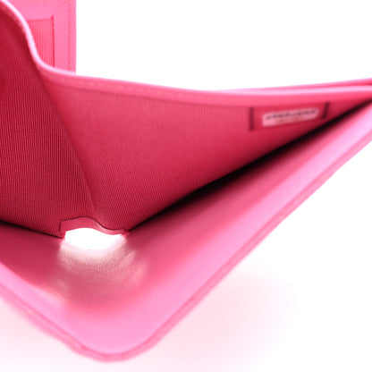 Chanel Caviar Quilted Compact Flap Wallet Pink 6 of 8