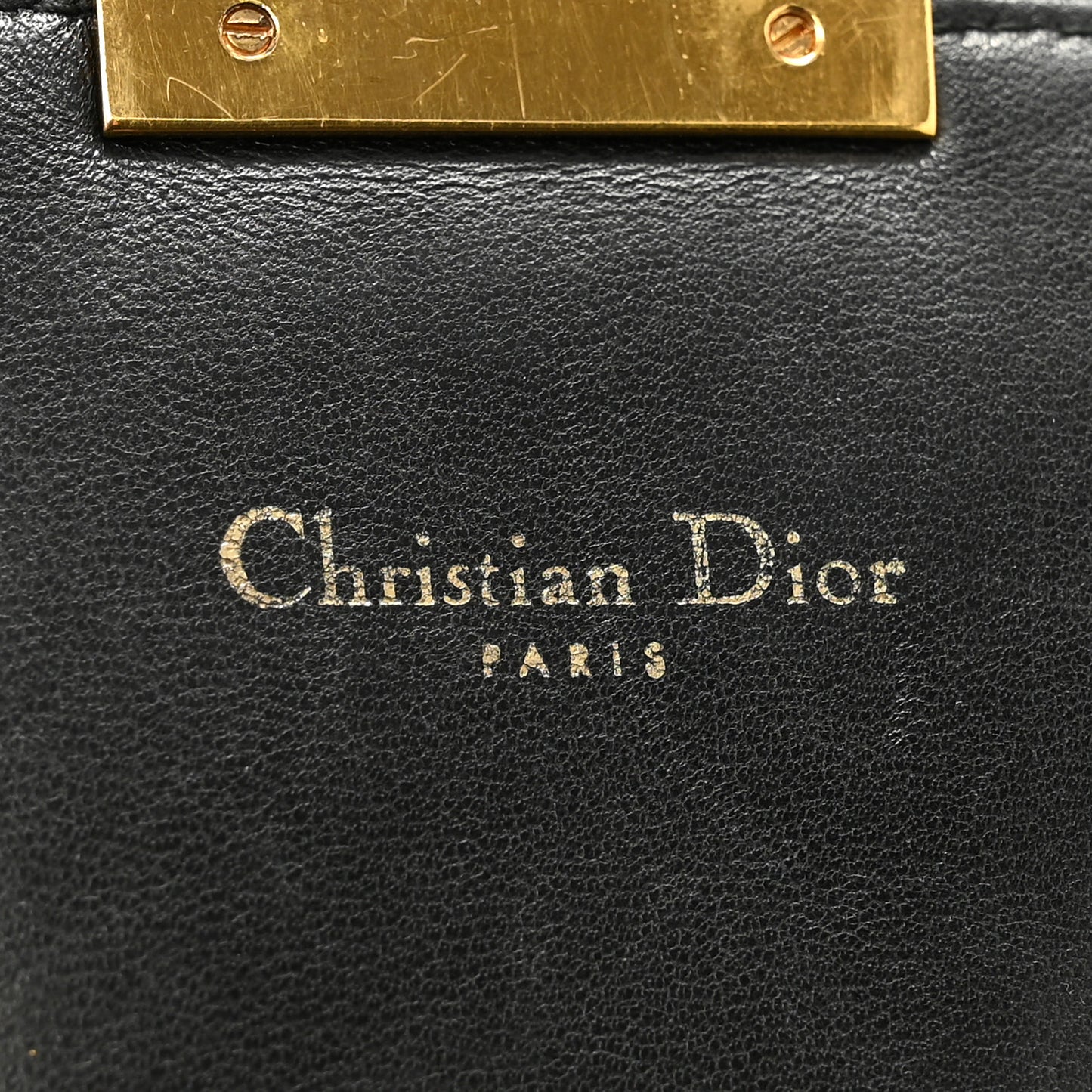 Lambskin Cannage Miss Dior Promenade Pouch Black