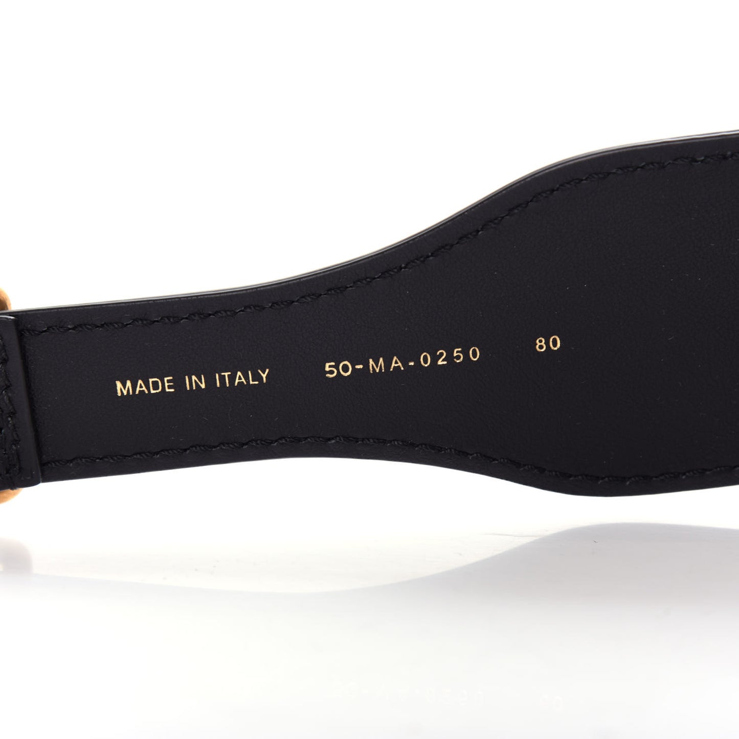 Canvas Embroidered Large Book Belt 80 32 Black Beige