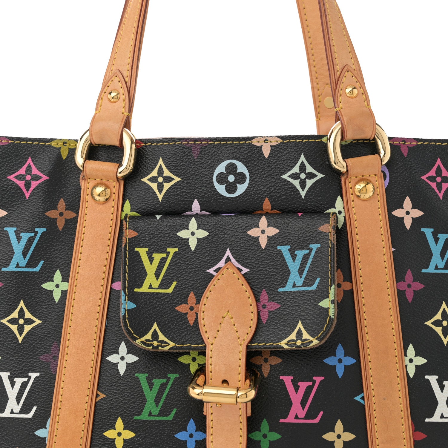 Louis Vuitton Monogram Multicolor Aurelia MM Black 7 of 11
