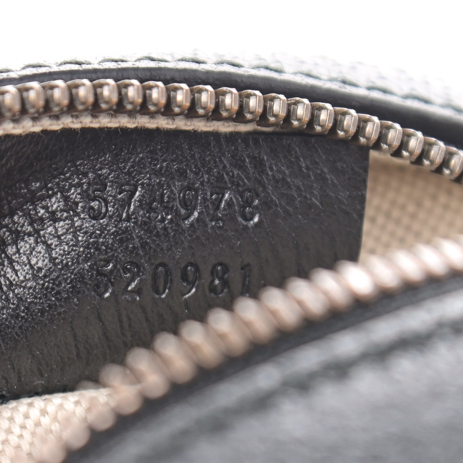 Gucci Velvet Calfskin GG Monogram Round Shoulder Bag Blue Beige 7 of 10