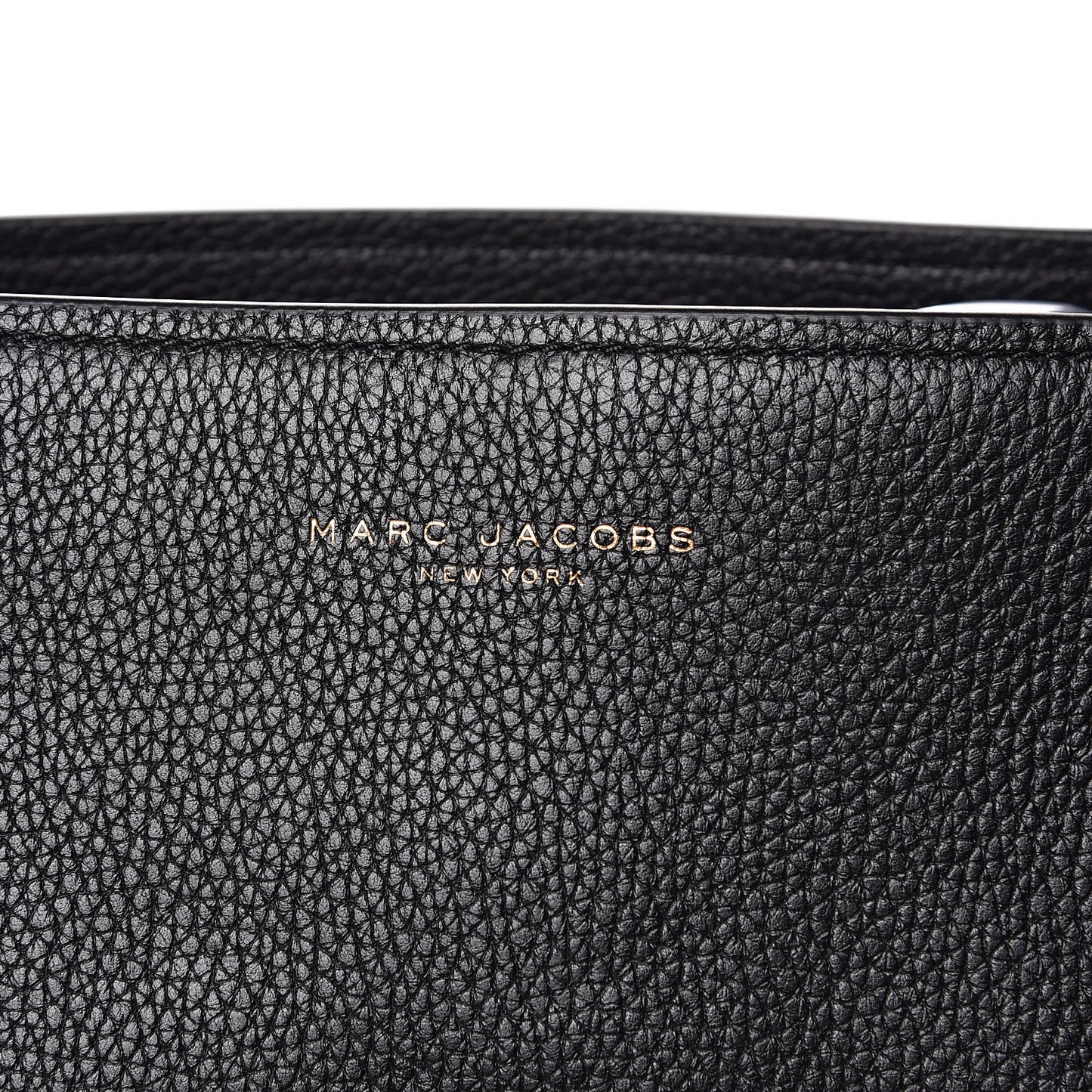 Pebbled Calfskin Shopping Tote Black