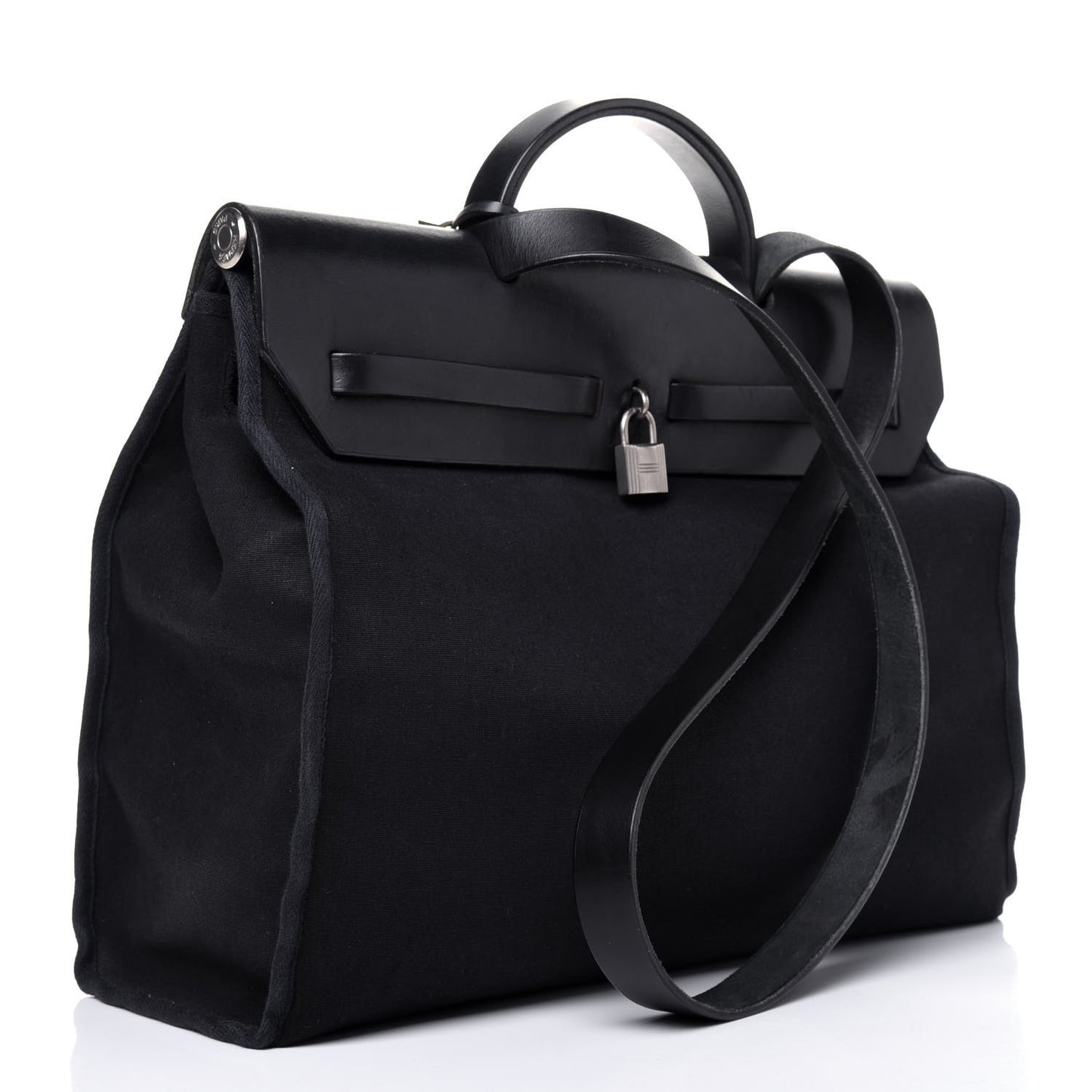 Toile Vache Calfskin Herbag 39 MM Black