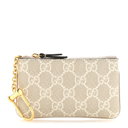 Gucci GG Supreme Monogram Key Case Beige Mystic White Oatmeal 1 of 7
