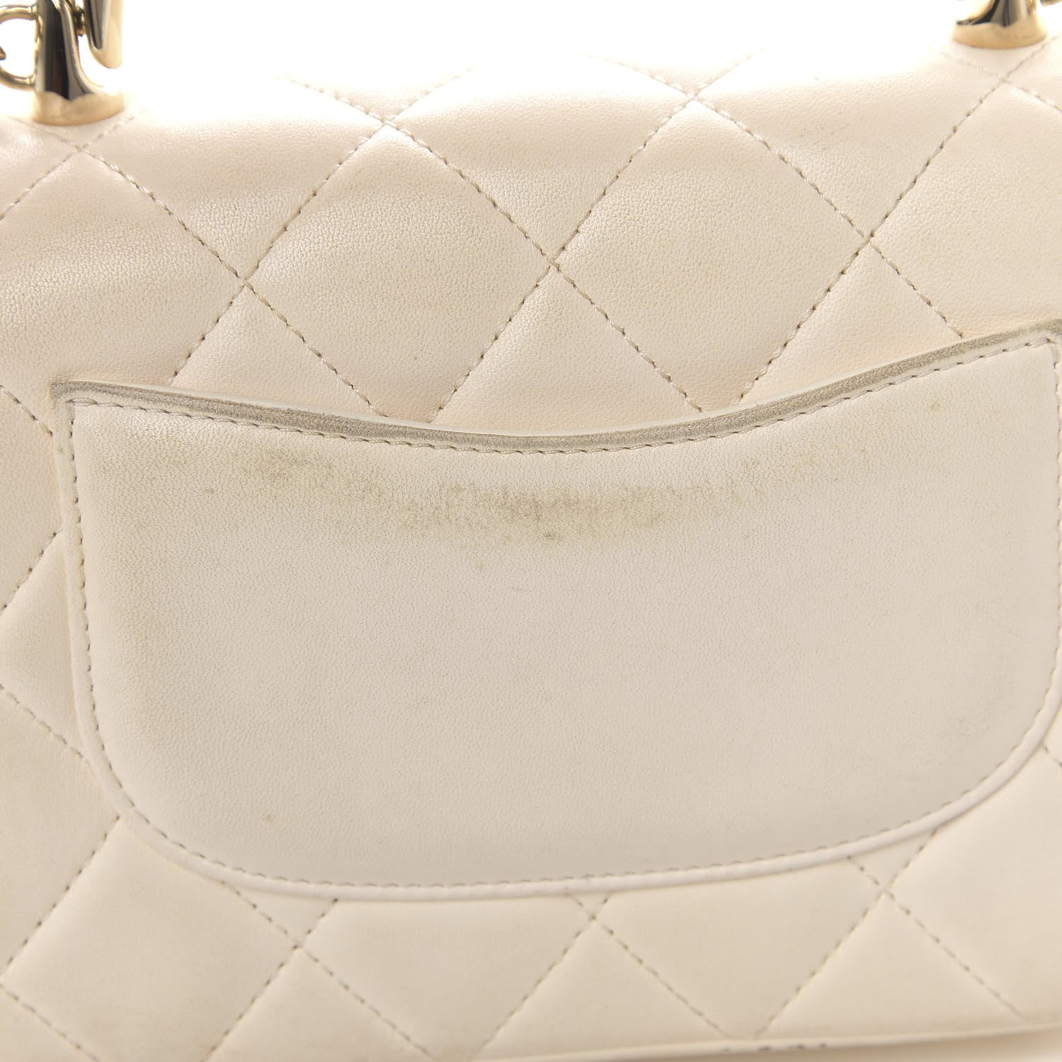 Chanel Lambskin Mini Carry Chic Flap White 10 of 11