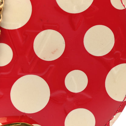 Louis Vuitton Vernis Kusama Infinity Dots Chapeau Coin Purse Red 8 of 8