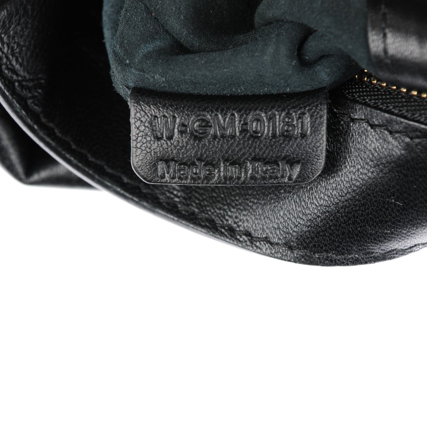 Smooth Lambskin Horizontal Zipper Gusset Cabas Black