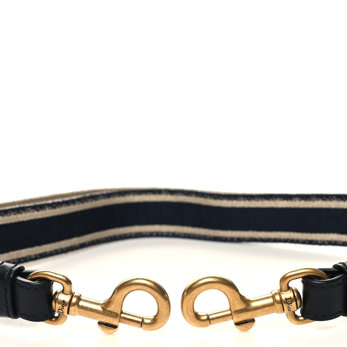 Canvas Embroidered Shoulder Strap Black