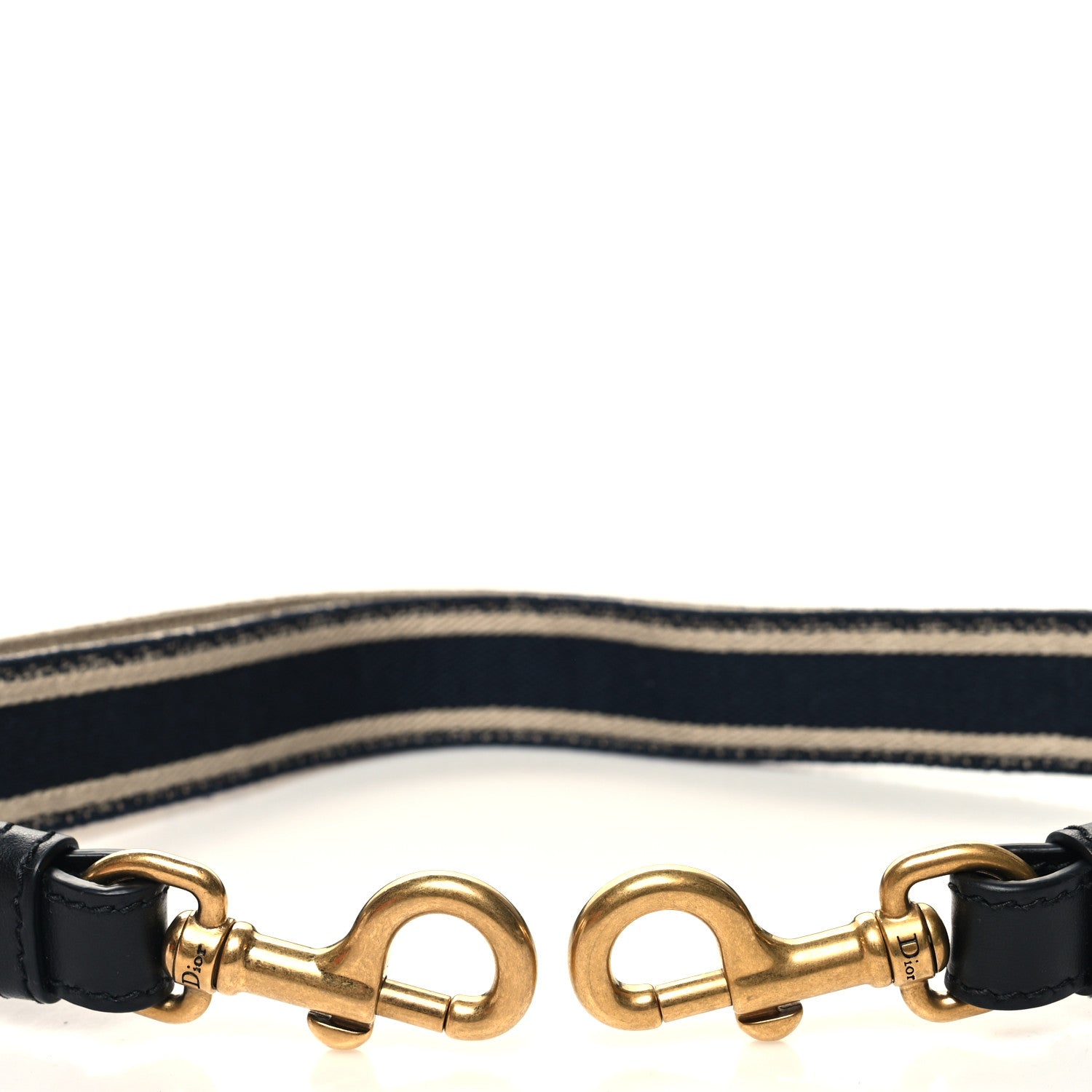 Christian Dior Canvas Embroidered Shoulder Strap Black 3 of 4