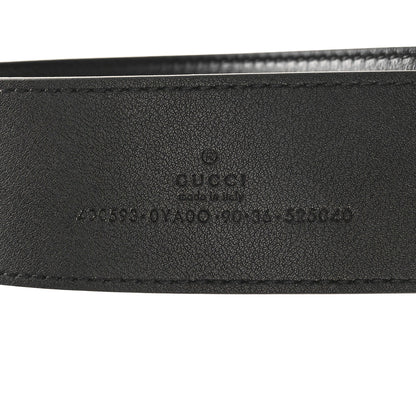 Gucci Plutone Calfskin Double G 40mm Belt 90 36 Black 3 of 3
