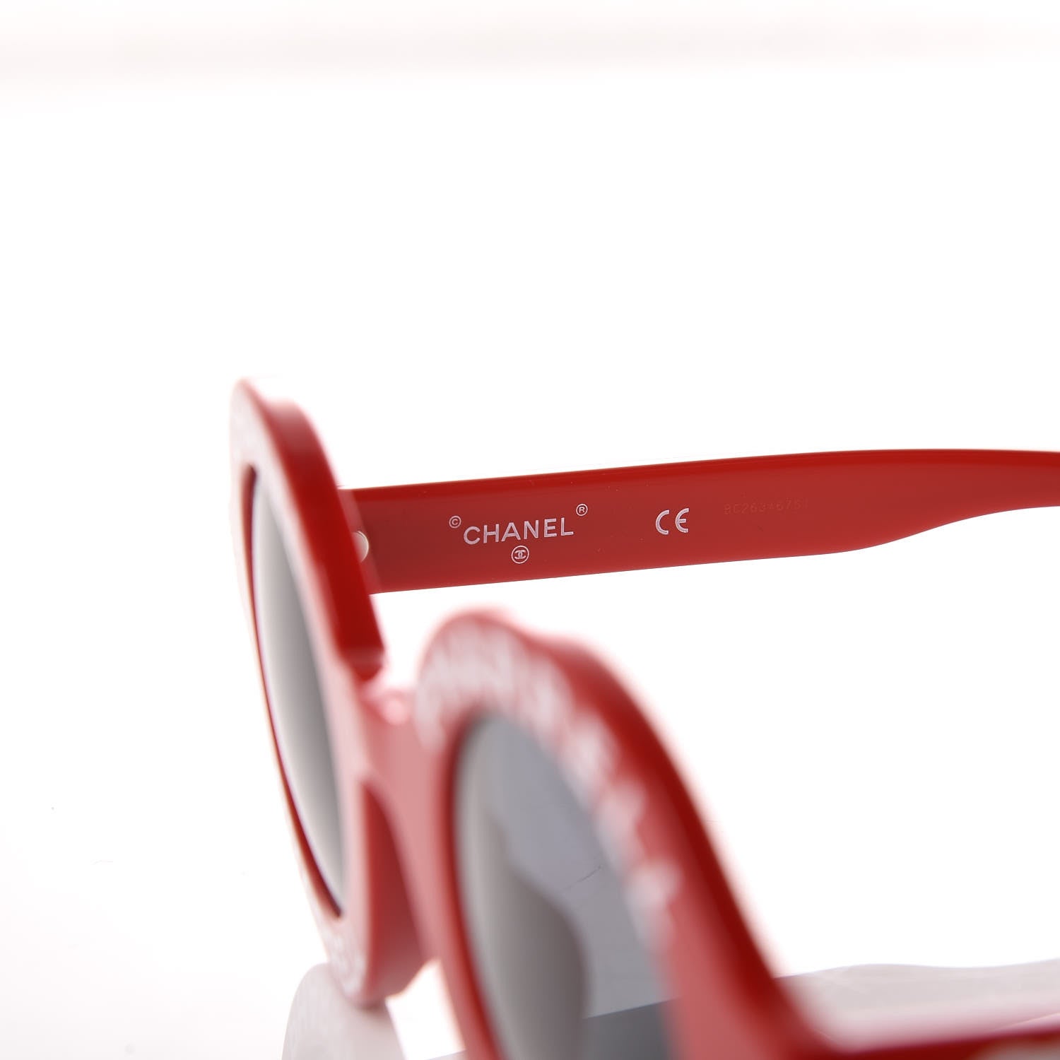 Chanel x Pharrell Williams Round 19mm Sunglasses Red 6 of 7