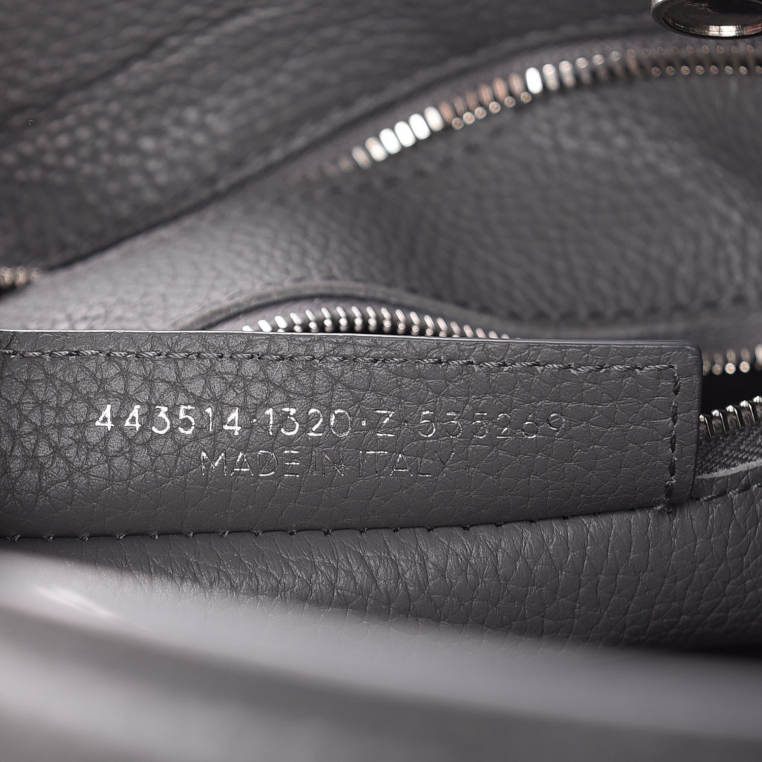 Balenciaga Veau Grana Perforated Blackout Hardware City Gris Acier 7 of 7