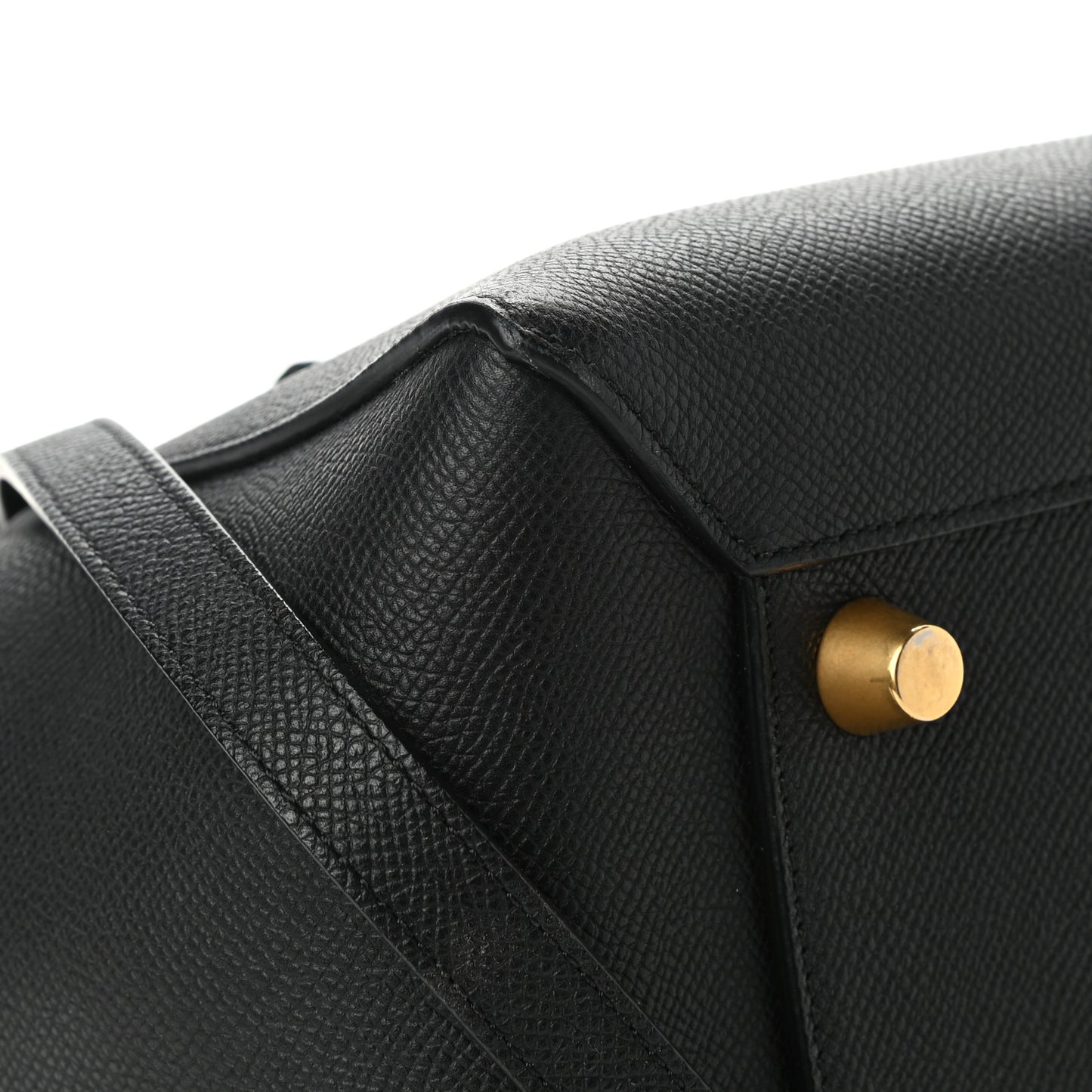 Grained Calfskin Mini Belt Bag Black