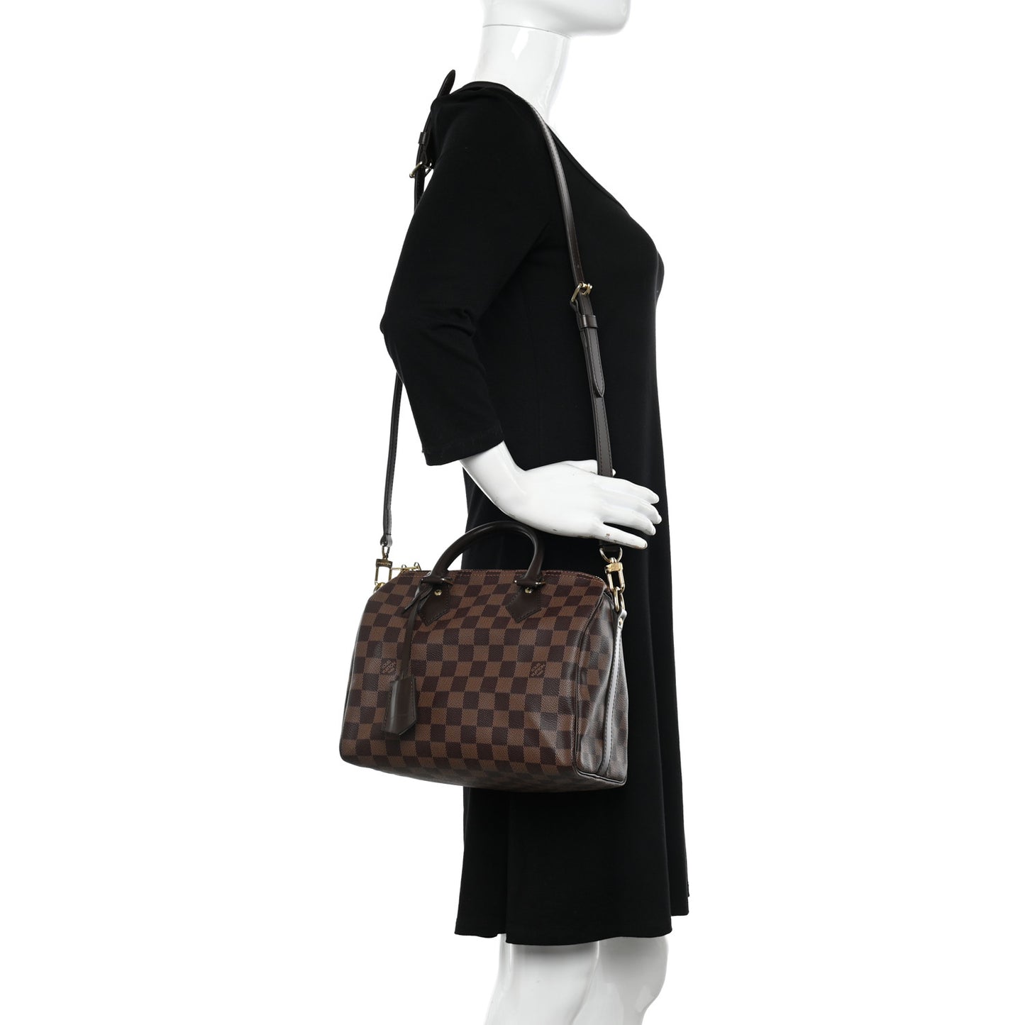 Damier Ebene Speedy Bandouliere 25
