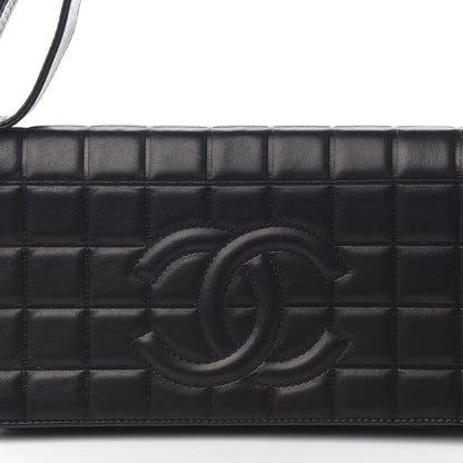 Chanel Lambskin Quilted CC Chocolate Bar Flap Black 9 of 9