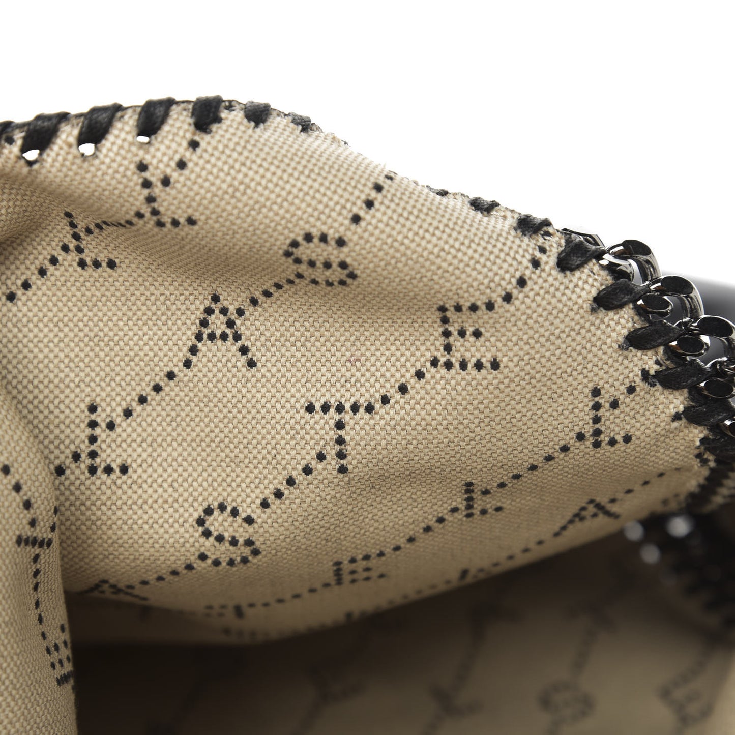 Alter Nappa Falabella Fine Chain Tote Black
