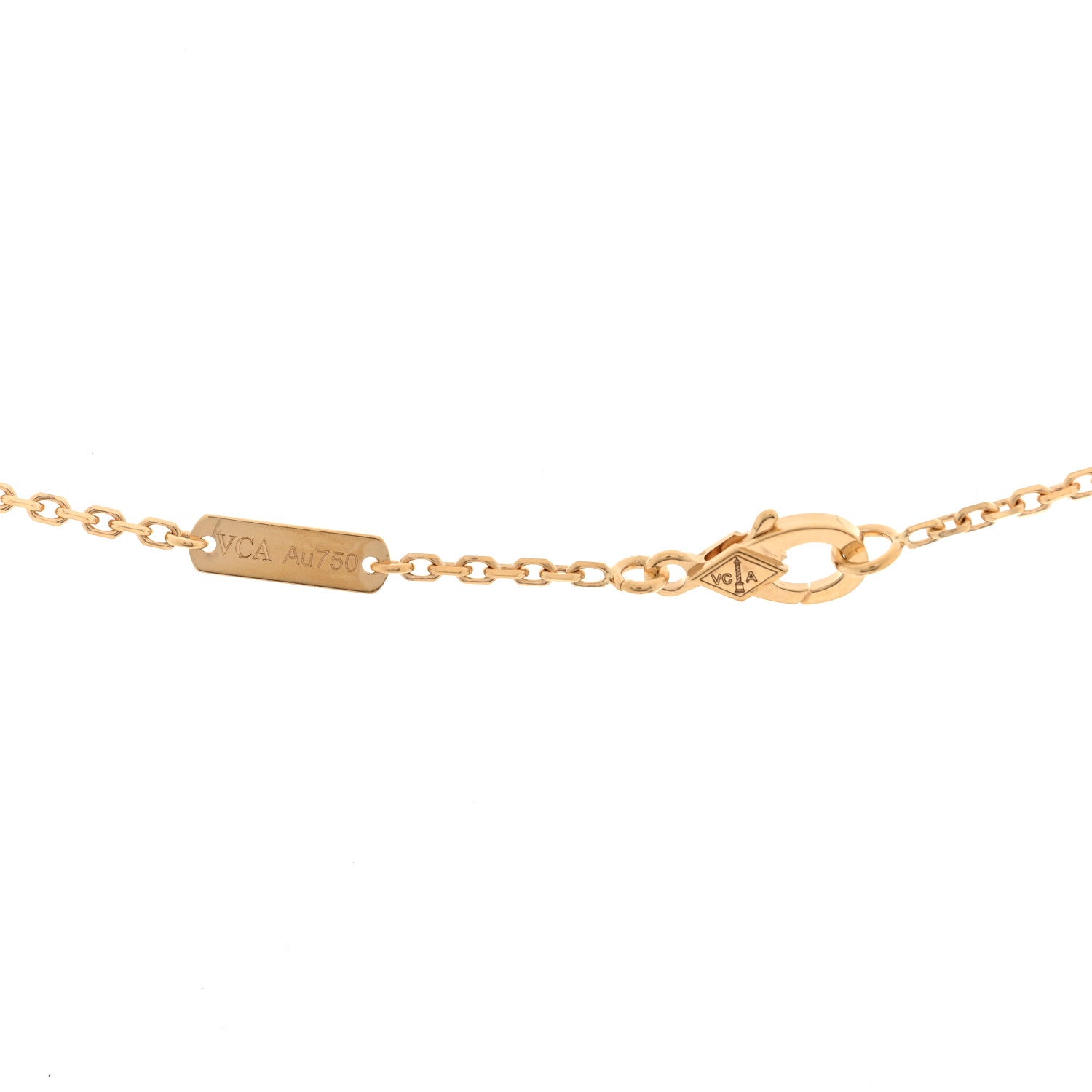 Van Cleef & Arpels 18K Yellow Gold Diamond Large Frivole Pendant Pave Necklace 4 of 4