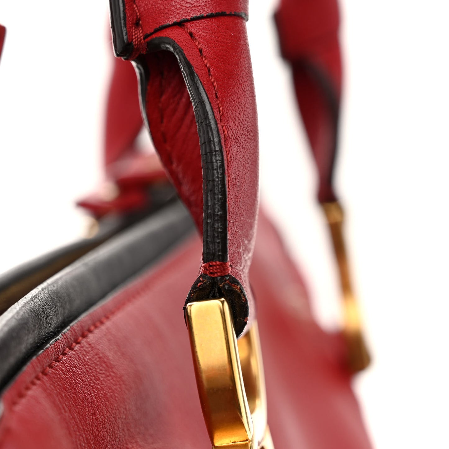 Calfskin Medium Marcie Satchel Red