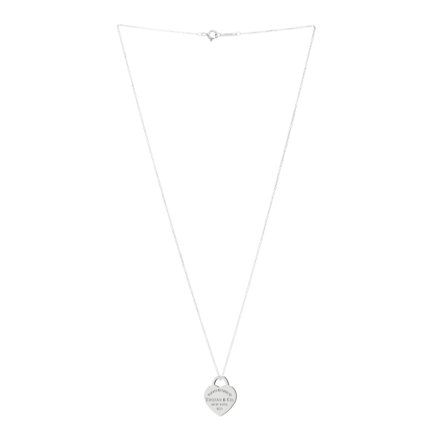 Sterling Silver Small Return to Tiffany Heart Pendant Necklace