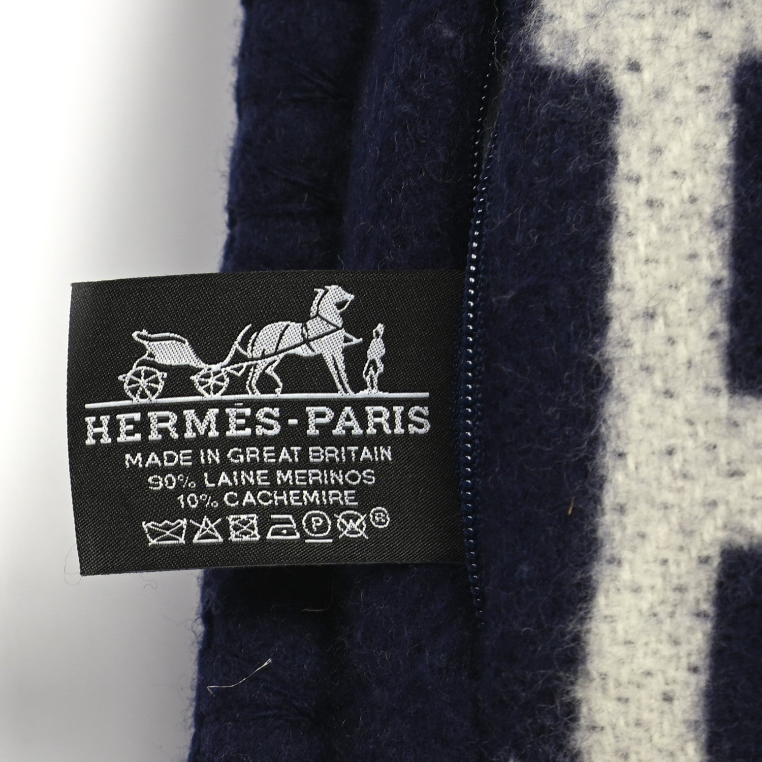 Hermes Wool Cashmere Avalon III Pillow PM Ecru Caban 3 of 3