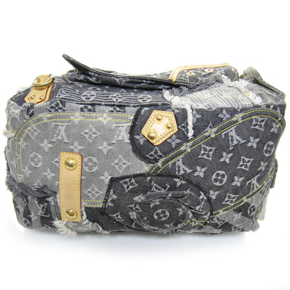 Louis Vuitton Denim Patchwork Bowly Blue 4 of 9