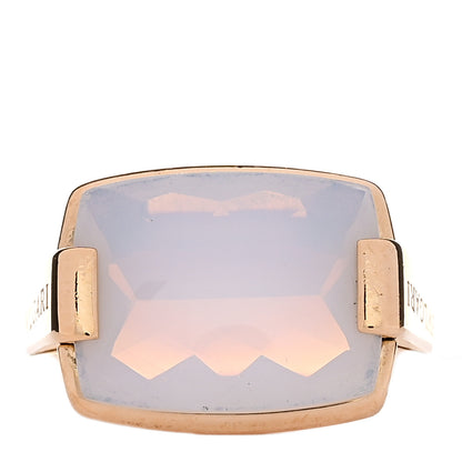 Bulgari 18K Yellow Gold Chalcedony BVLGARI Metropolis Ring 53 6.5 1 of 5