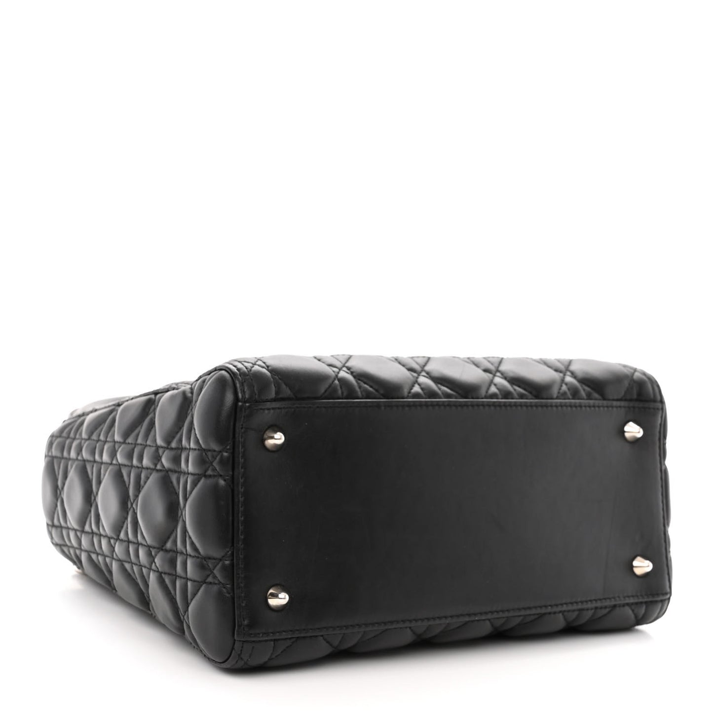 Lambskin Cannage Medium Lady Dior Black