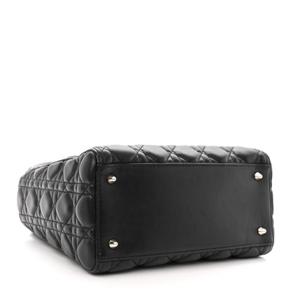 Christian Dior Lambskin Cannage Medium Lady Dior Black 4 of 11