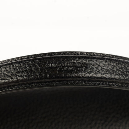 Saint Laurent Grained Calfskin Medium Moujik Top Handle Bag Black 9 of 11