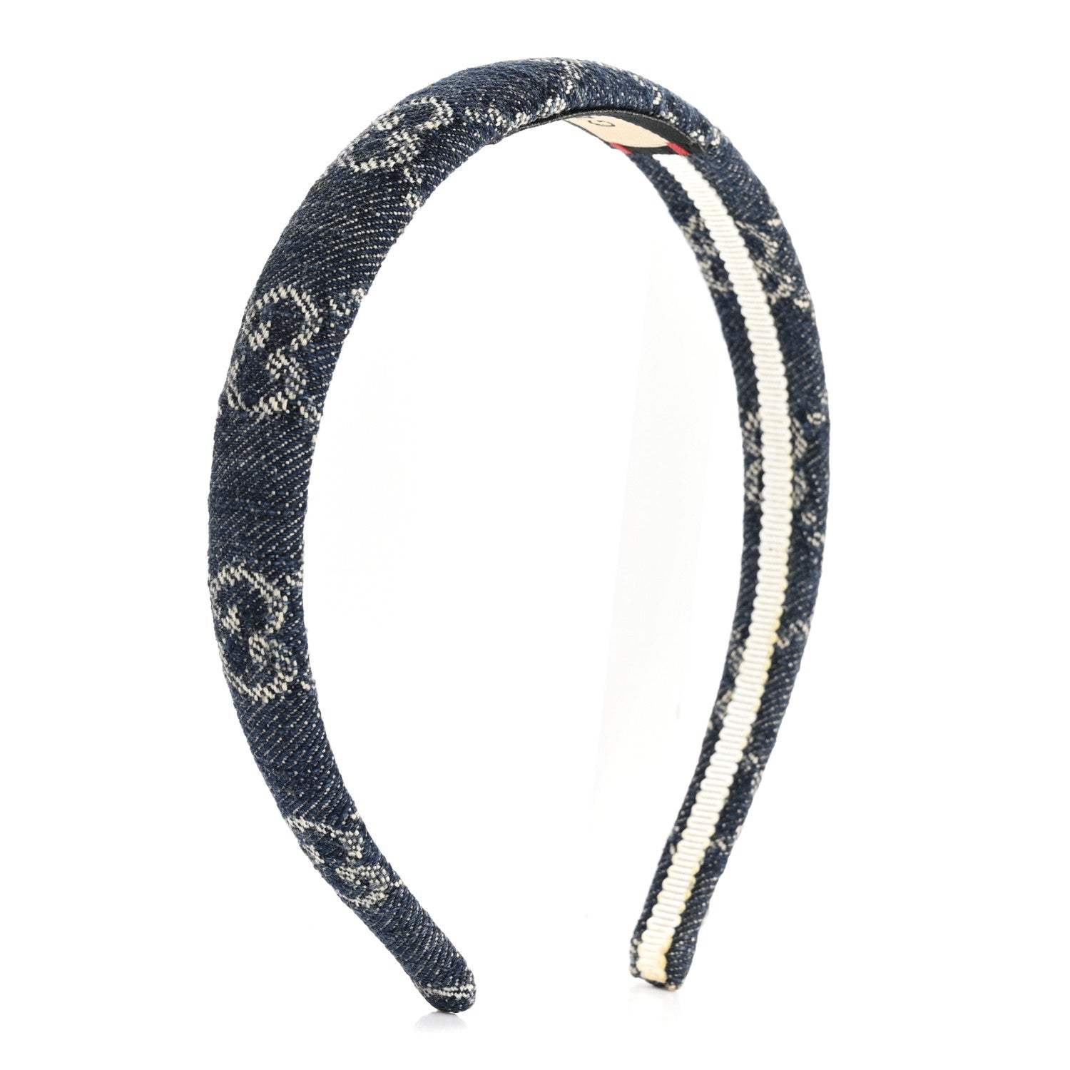 Gucci Denim Monogram Headband 3 of 6