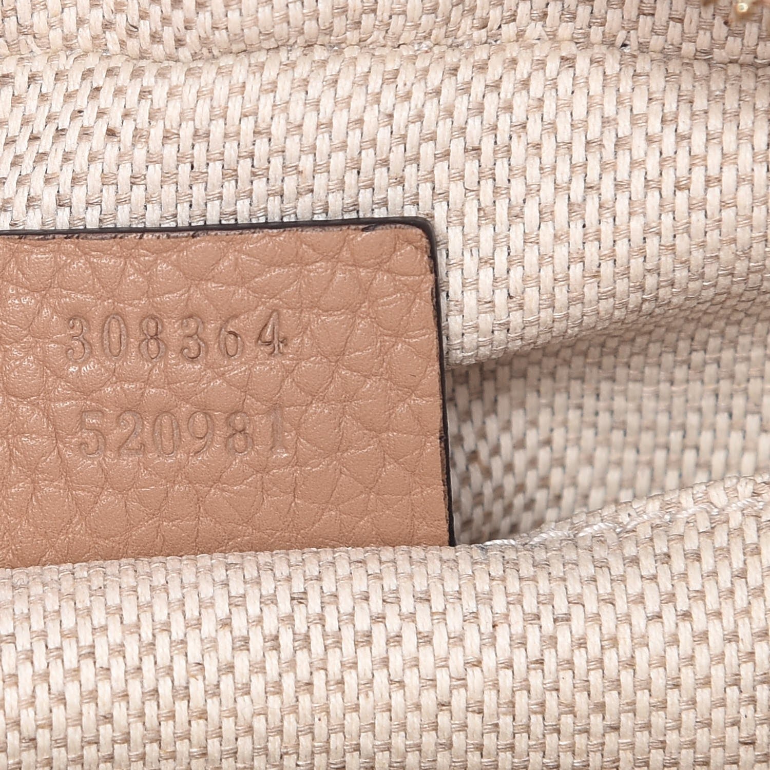 Gucci Pebbled Calfskin Small Soho Disco Bag Rose Beige 7 of 7