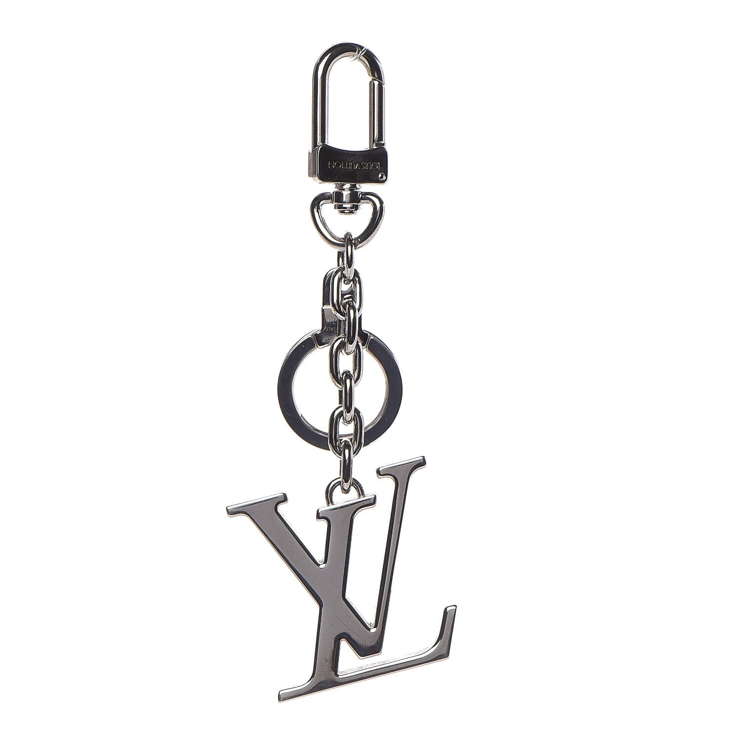 Louis Vuitton LV Facettes Bag Charm Key Holder Silver 1 of 3